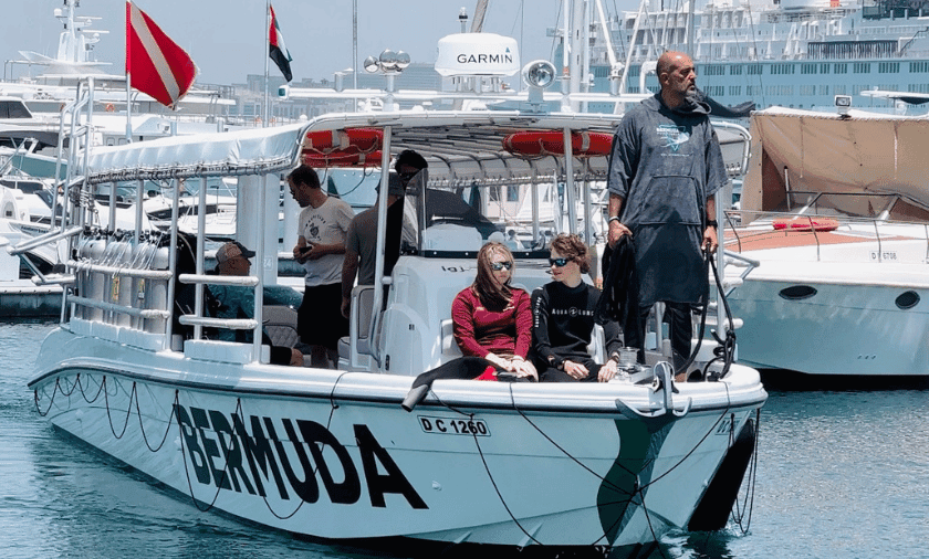 Open Sea Scuba Diving by Speedboat